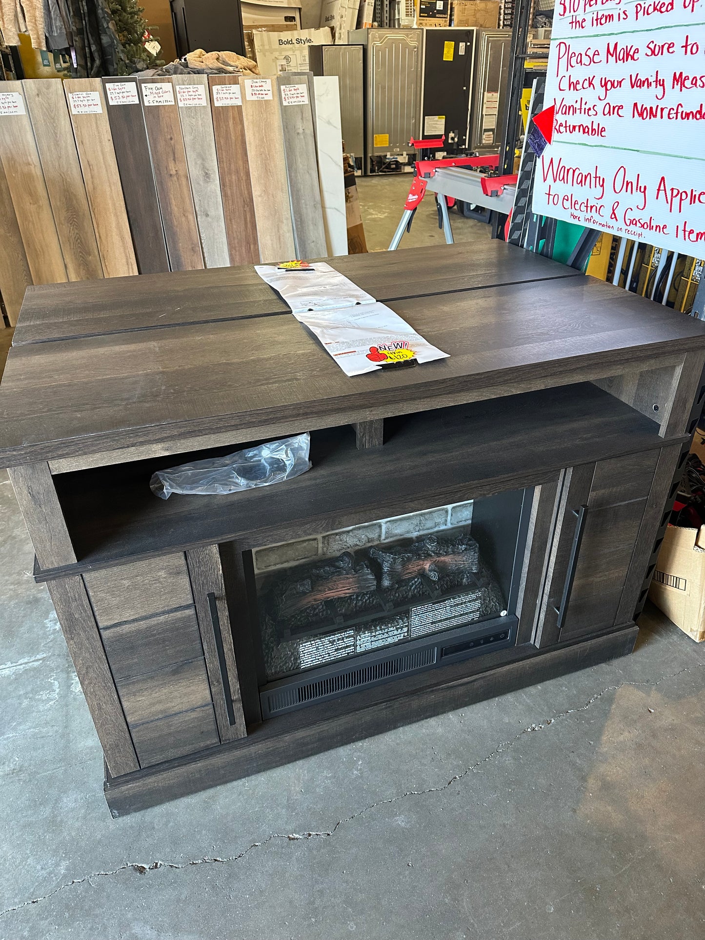 48in fireplace