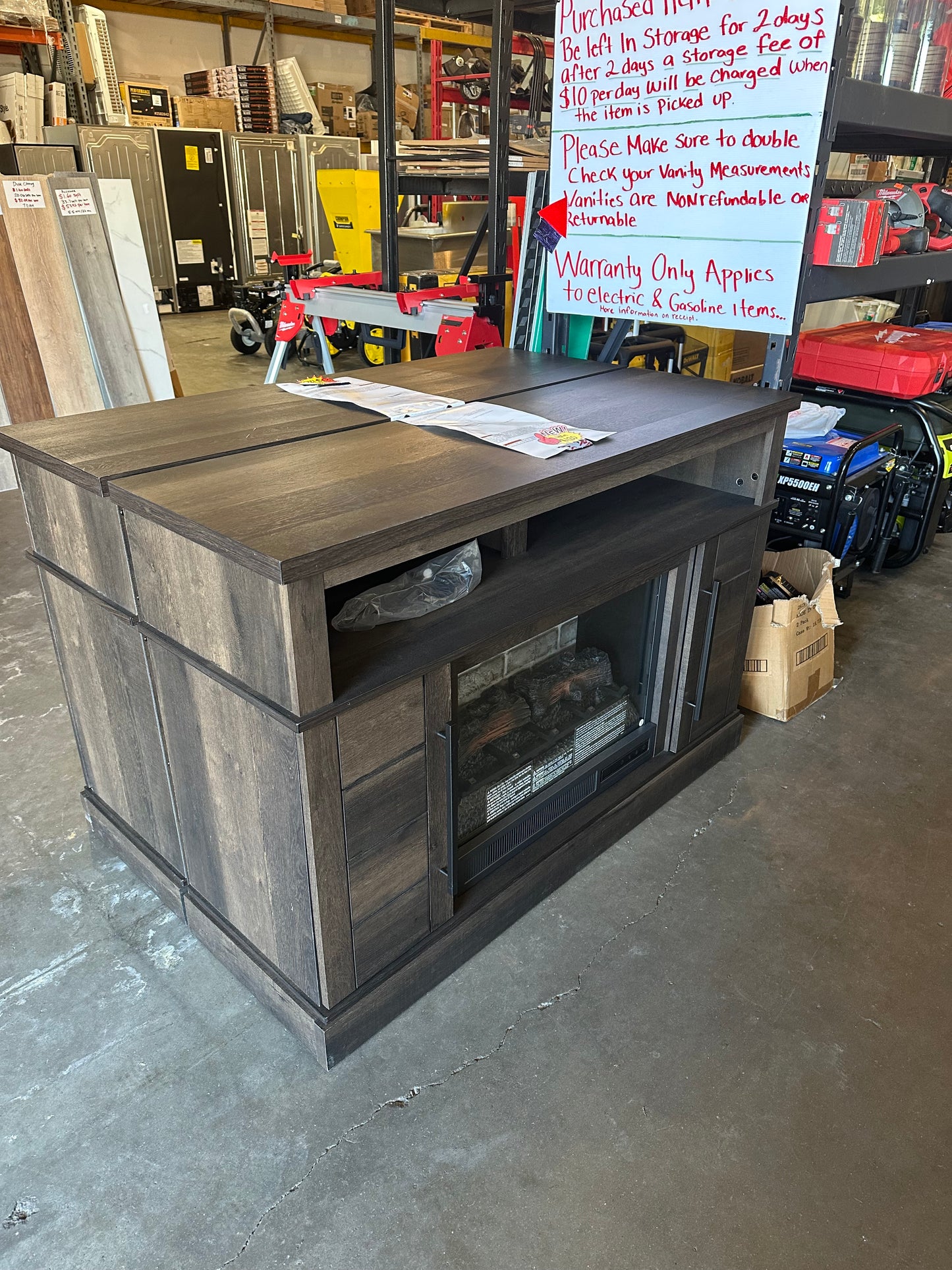 48in fireplace