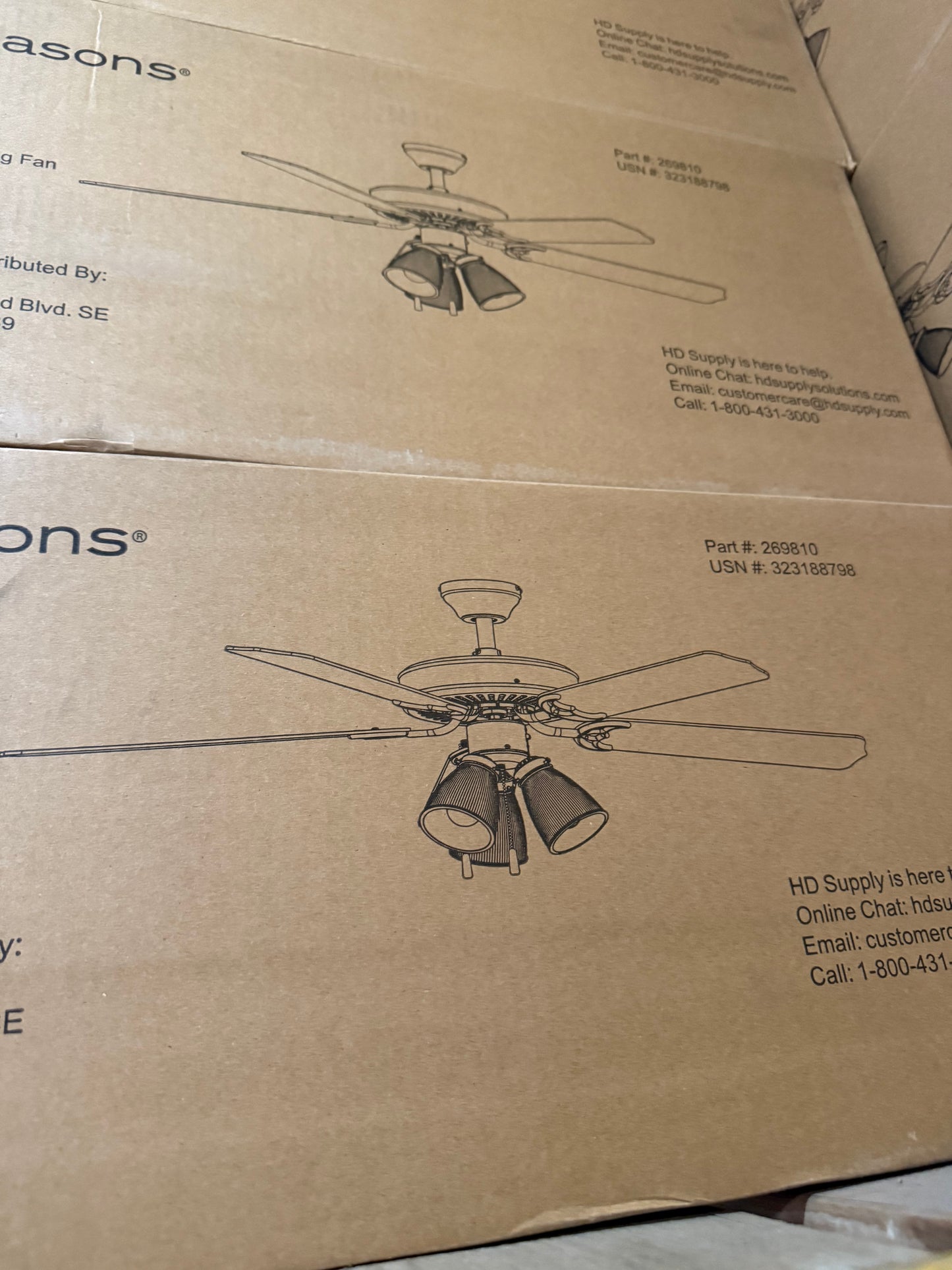 Seasons 52" LED Ceiling Fan
White