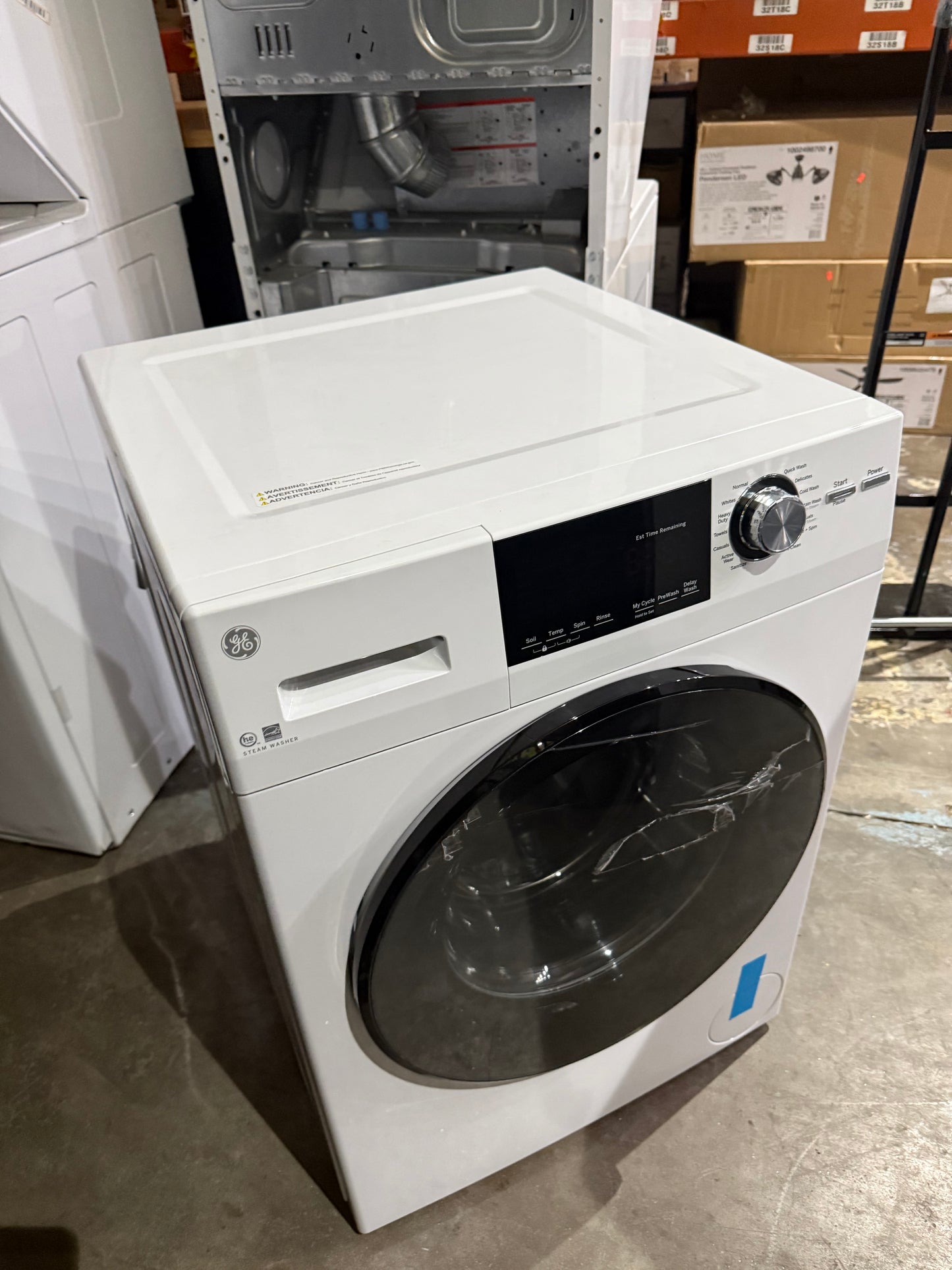 GE
2.4 cu. ft. Stackable White Front Loading Washing Machine with Steam, ENERGY STAR