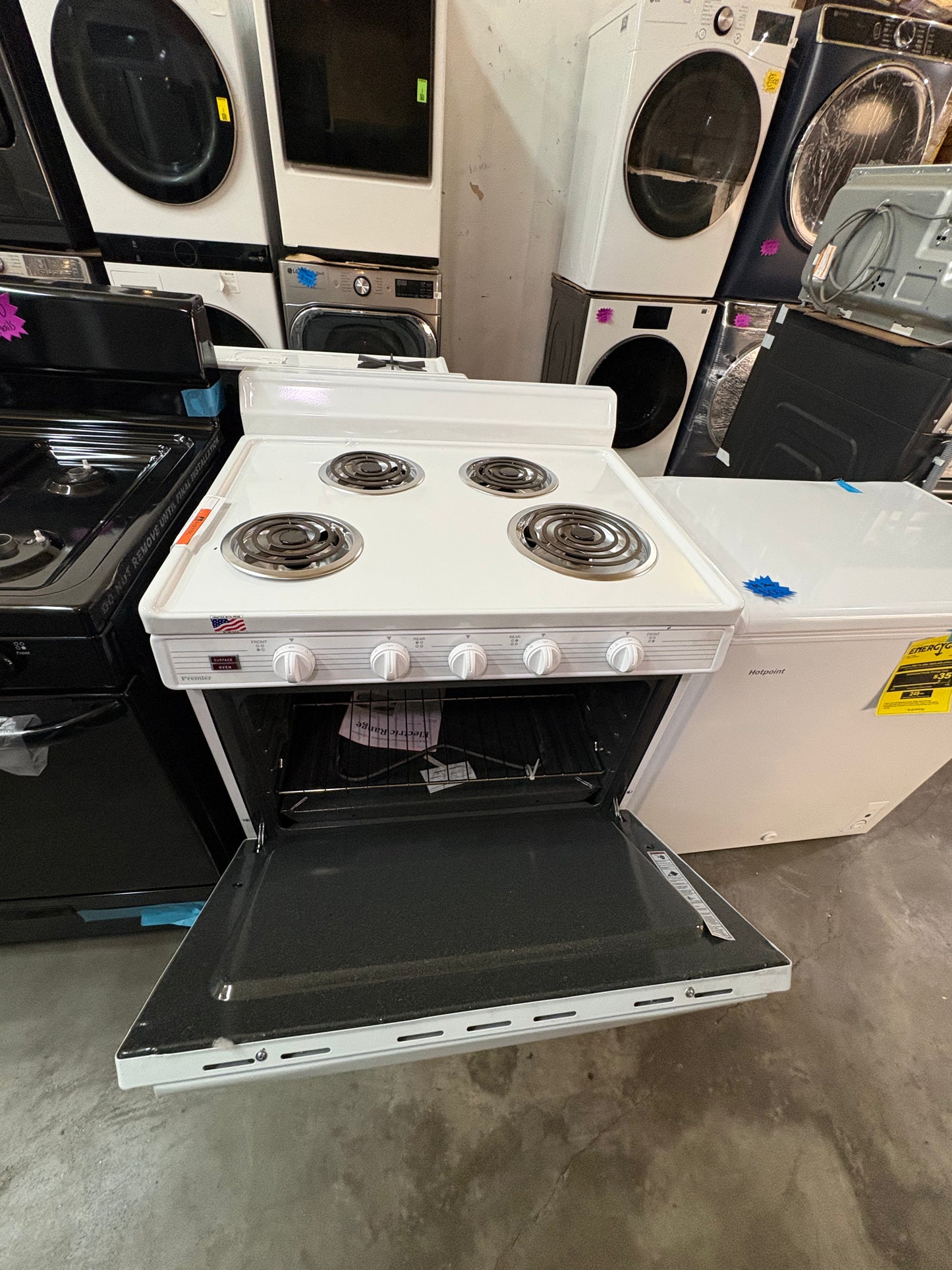 Mora 30in refrigerator & premier 30in stove