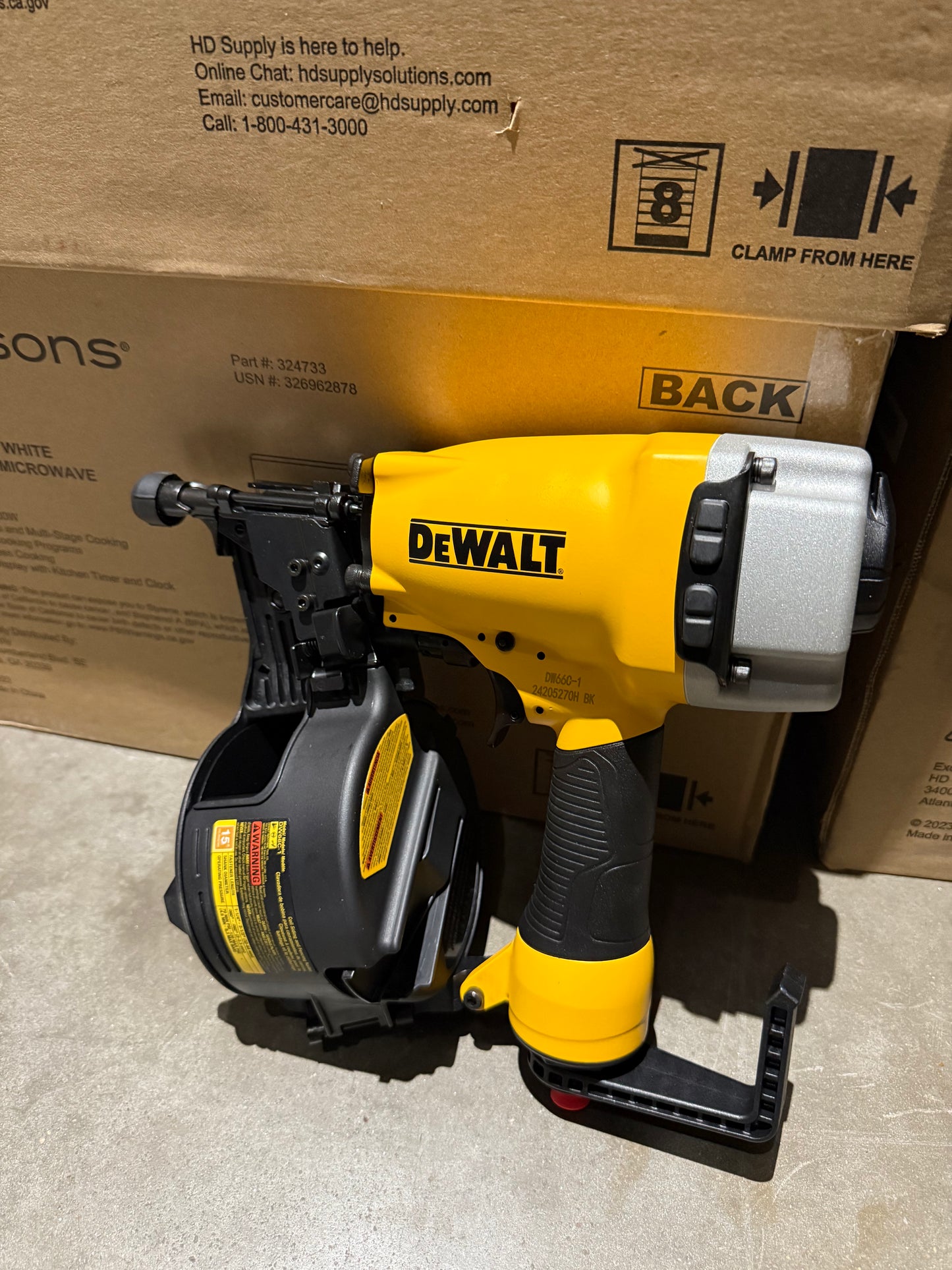 DEWALT
Pneumatic 15-Degree Coil Corded Siding Nailer