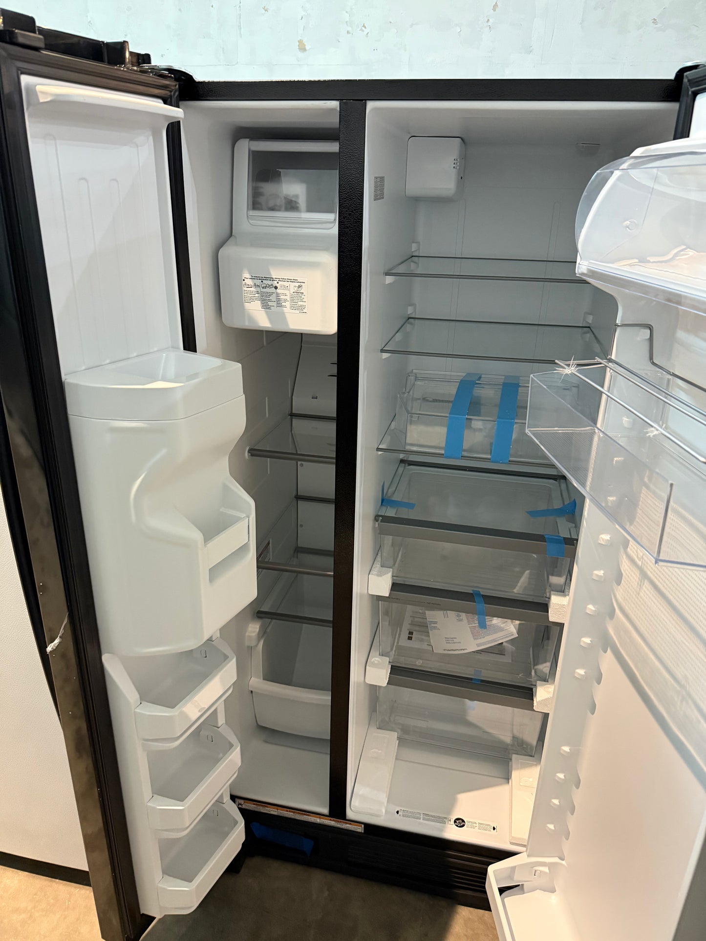 Whirlpool In-Door Can Caddy 21.4-cu ft Side-by-Side Refrigerator with Ice Maker, Water and Ice Dispe