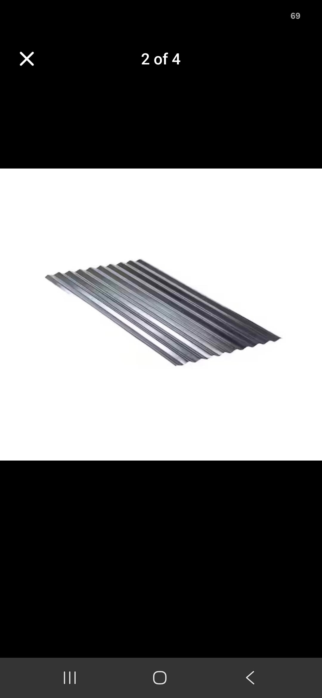 8ftx25in Corrugated Galvanized Steel Roof Panel