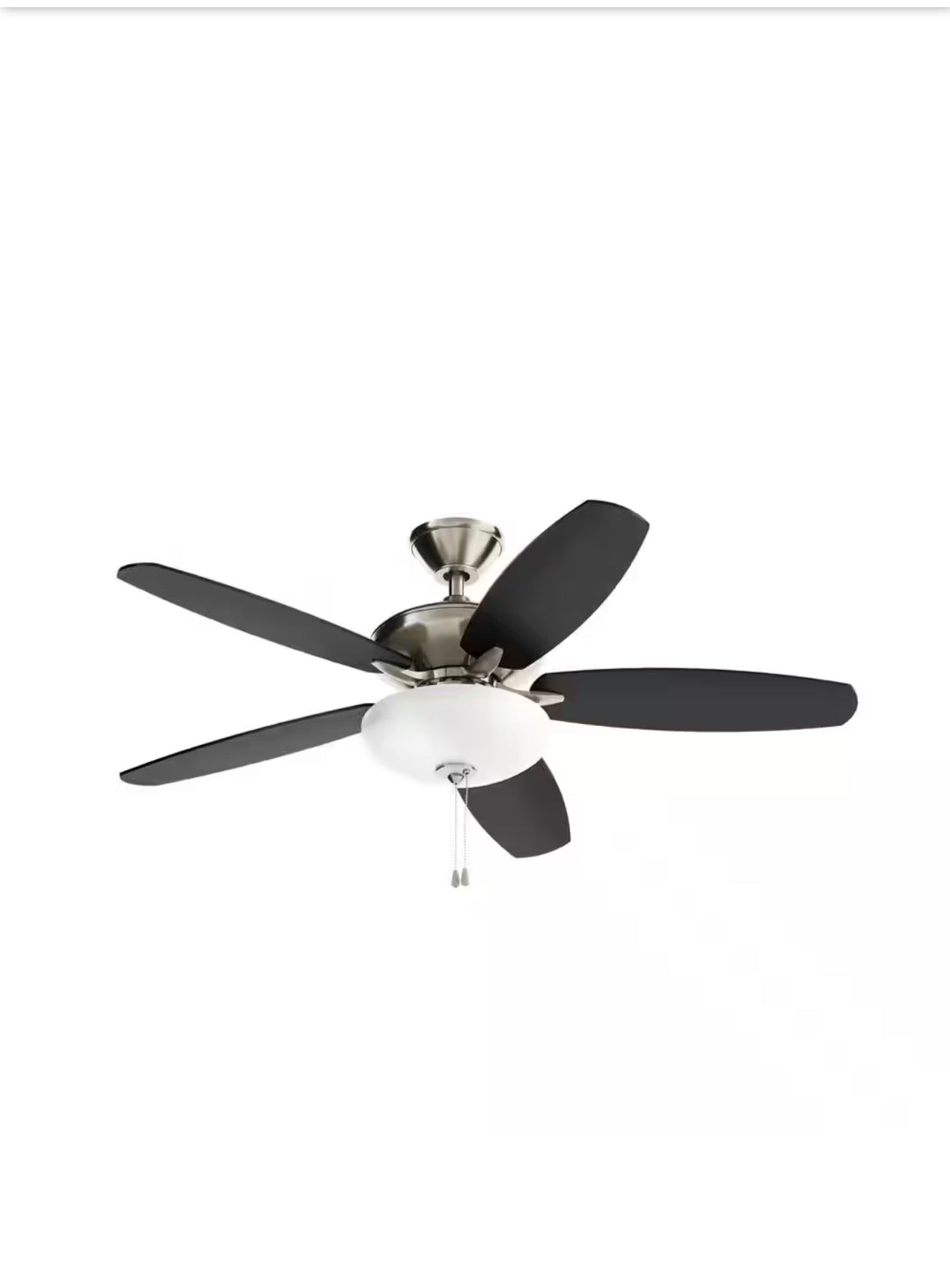 KICHLER
Renew Select 52 in. Indoor Brushed Stainless Steel Dual Mount Ceiling Fan with LED Bulbs wit