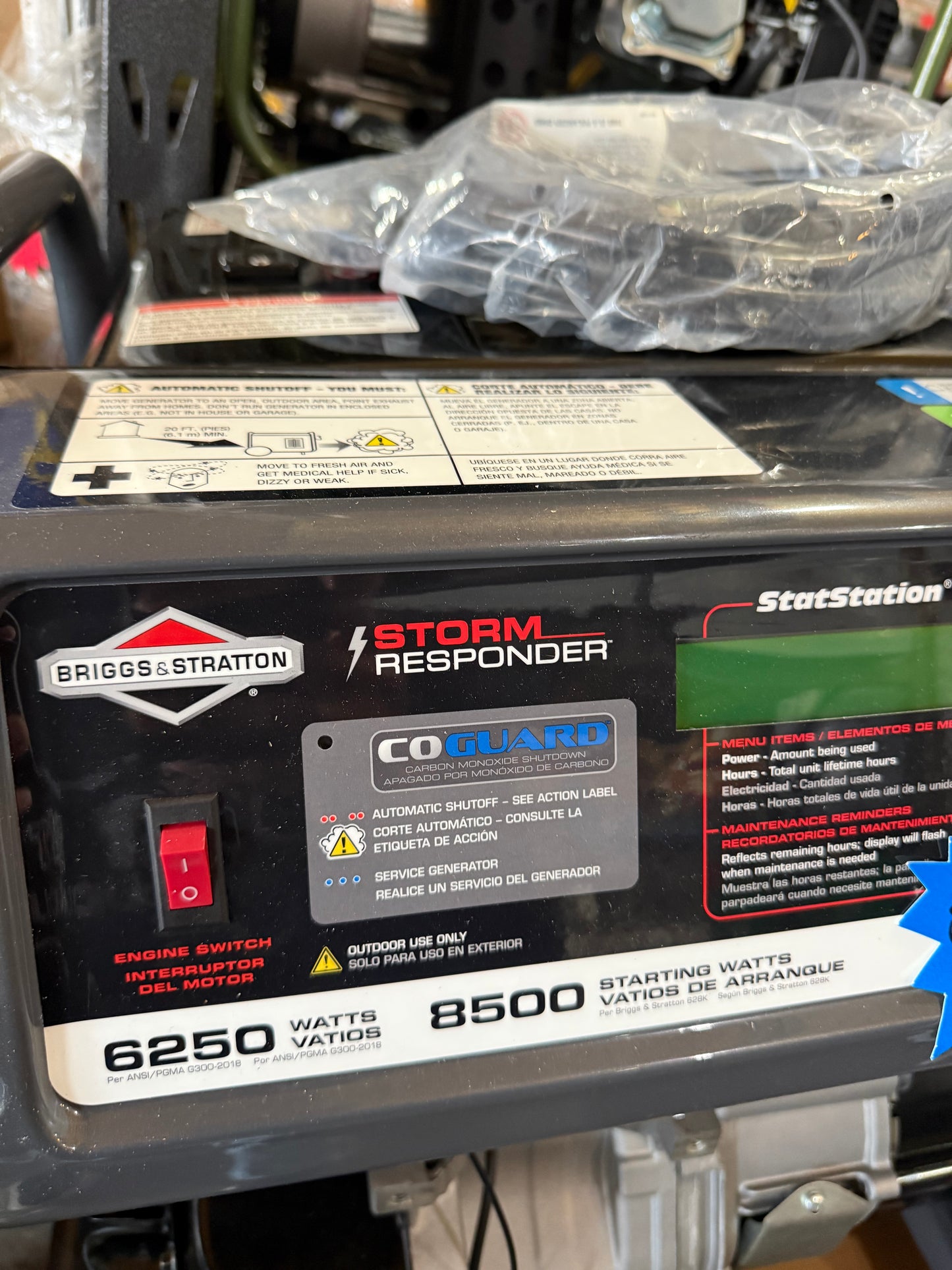 Briggs & Stratton
Storm Responder 6,250-Watt Gasoline Powered Recoil Start Portable Generator with O