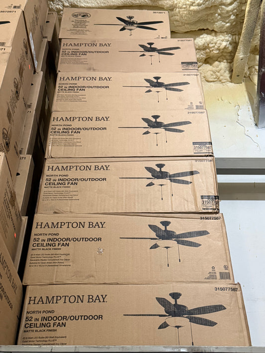 Hampton bay North pond fan 52 in indoor/ outdoor