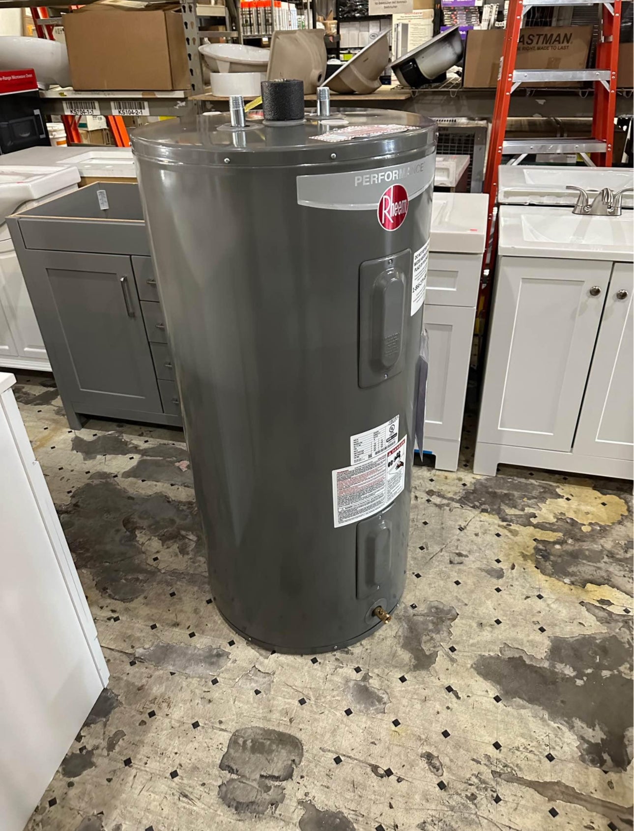 Rheem Performance 50 Gal. 4500-Watt Elements Medium Electric Water Heater with 6-Year Tank Warranty