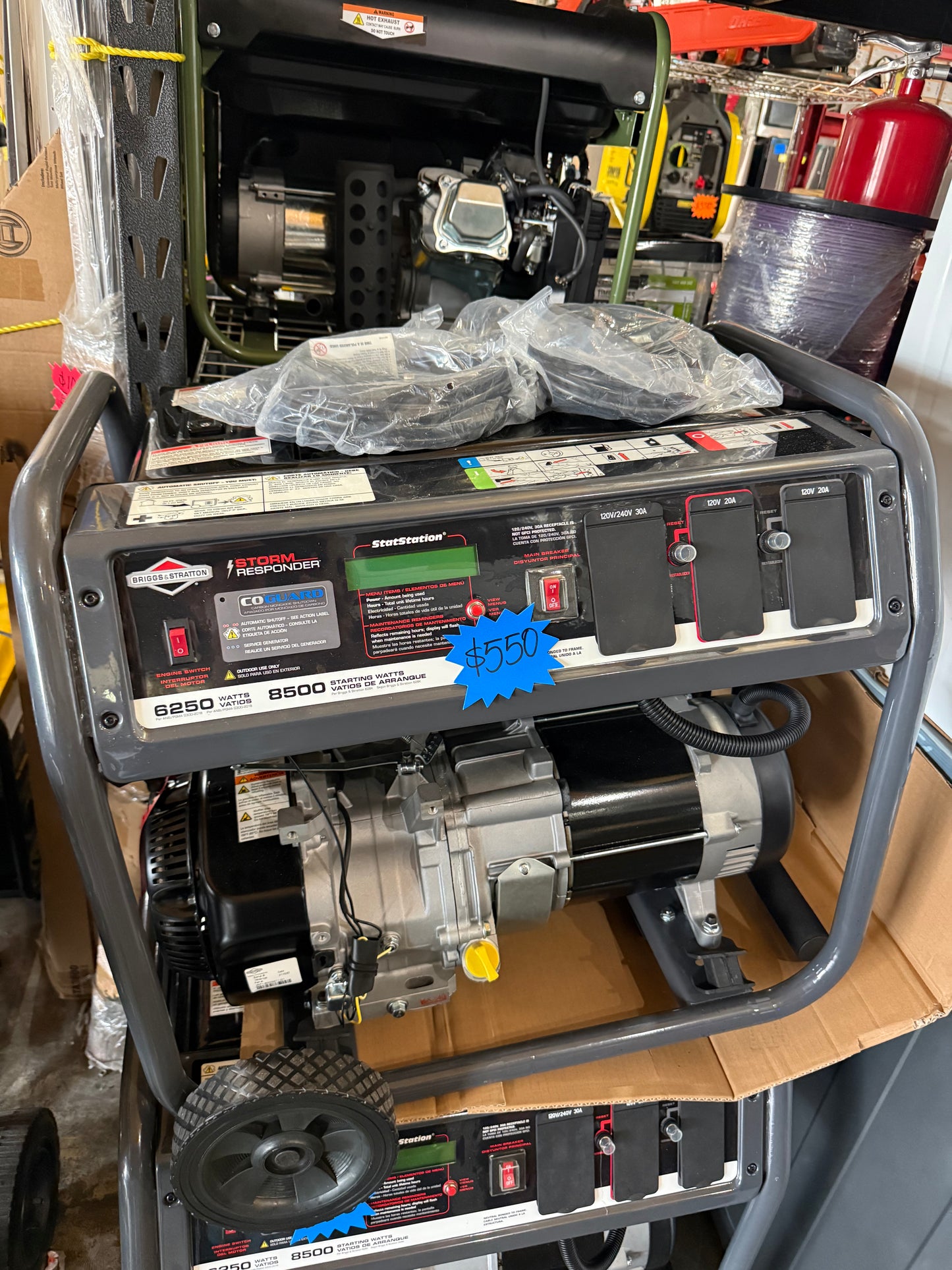 Briggs & Stratton
Storm Responder 6,250-Watt Gasoline Powered Recoil Start Portable Generator with O