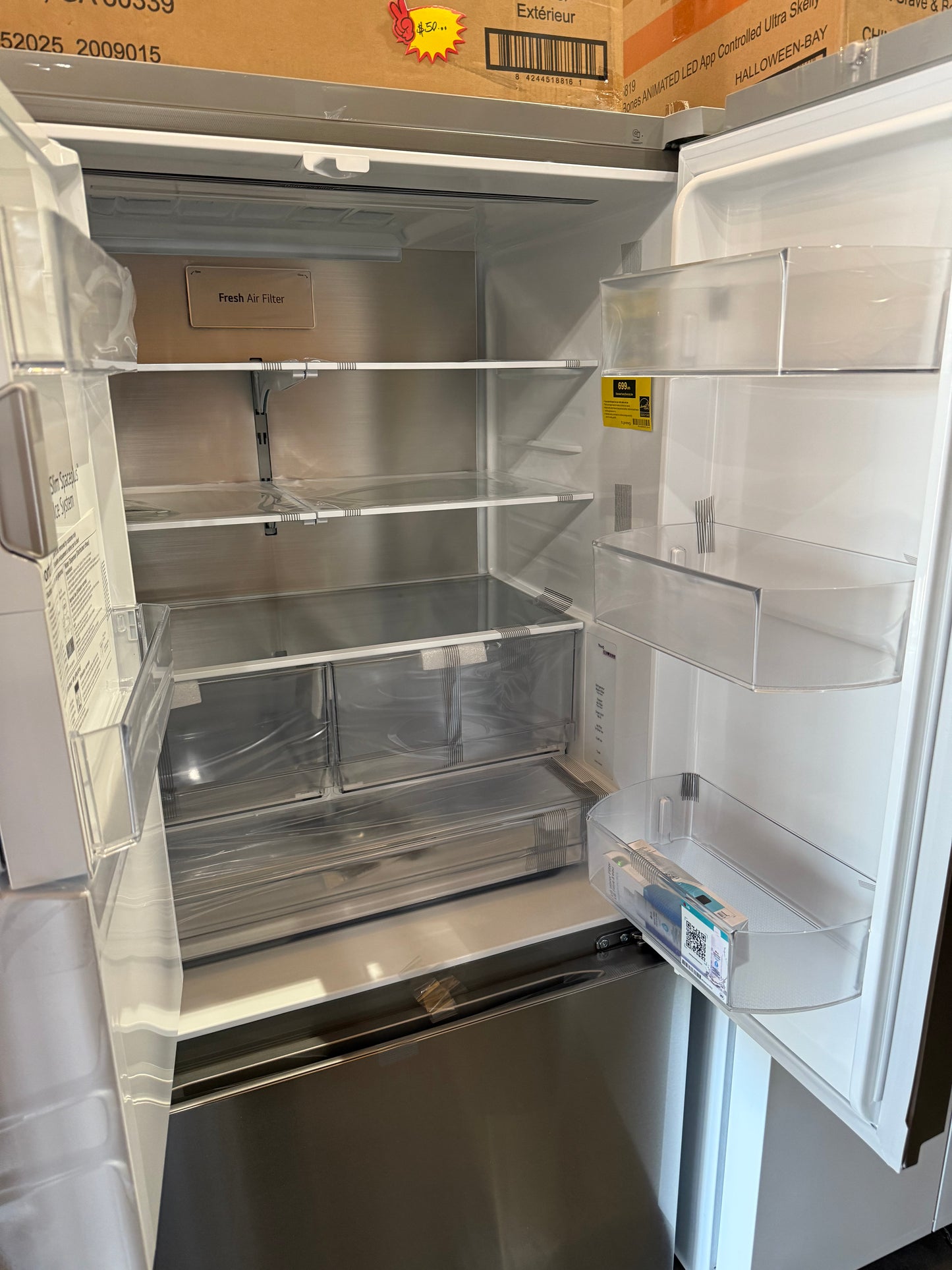 LG
24 cu. ft. Counter Depth MAX Zero Clearance 3-Door French Door Refrigerator with Craft Ice in PrintProof Stainless Steel