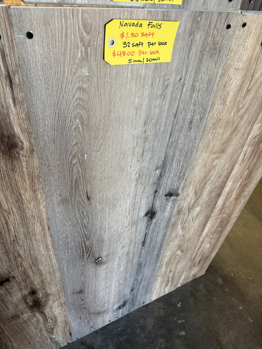 Navada falls Vynil flooring waterproof ( 32 sq ft )