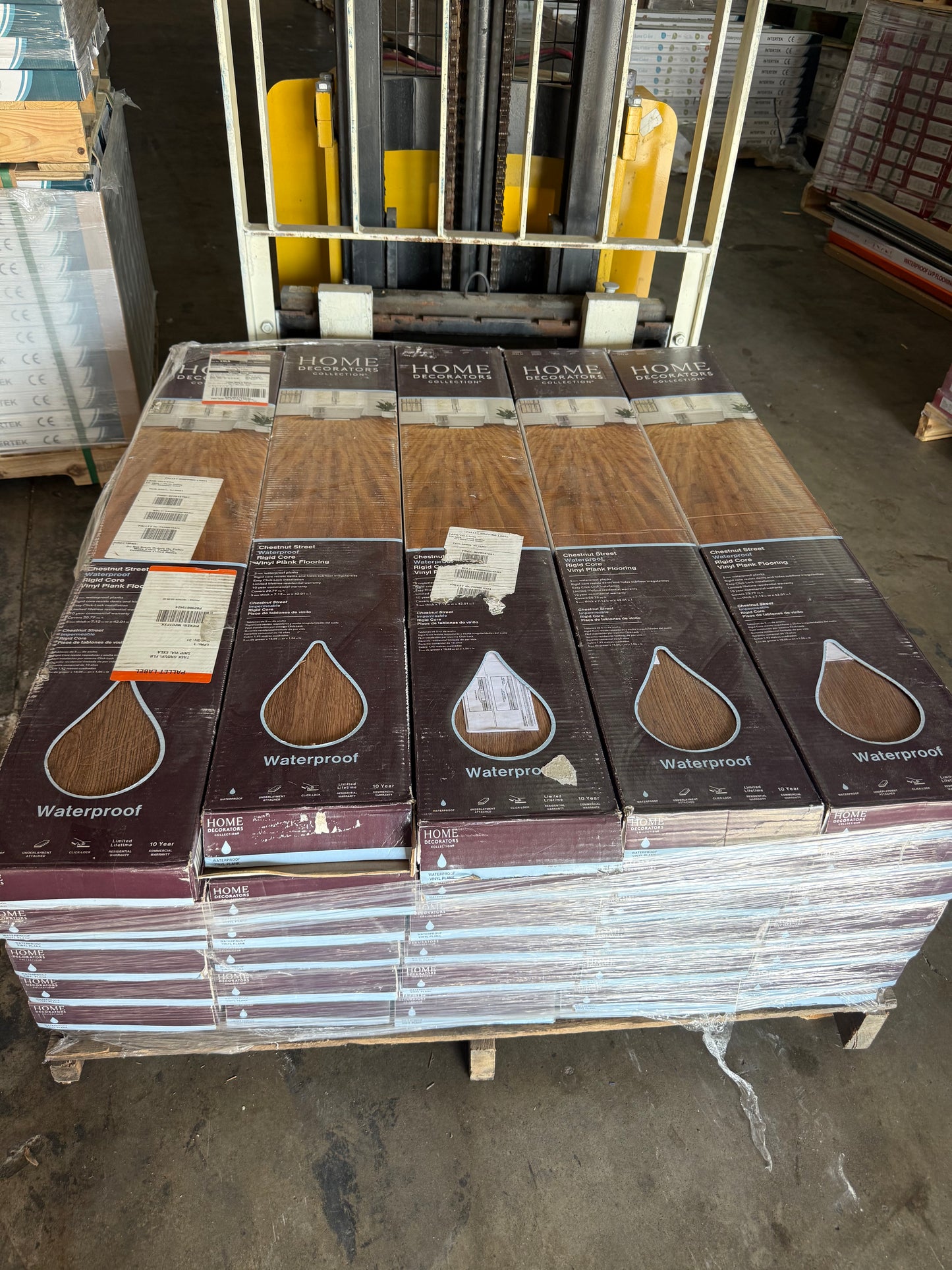 Home Decorators Collection
Chestnut Street Oak 12 MIL x 7 in. W x 42 in. L Waterproof Click Lock Lux