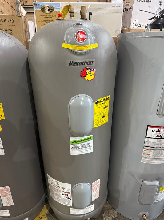 Rheem
Marathon 50 Gal. Tall 4500-Watt Double Element Non Metallic Electric Water Heater with Lifetime Warranty