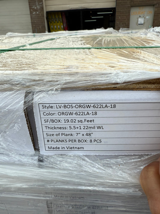💦Lifeproof Banff gray vinyl flooring 100% waterproof (6.5 mm / 22mil (19.02 sq ft )