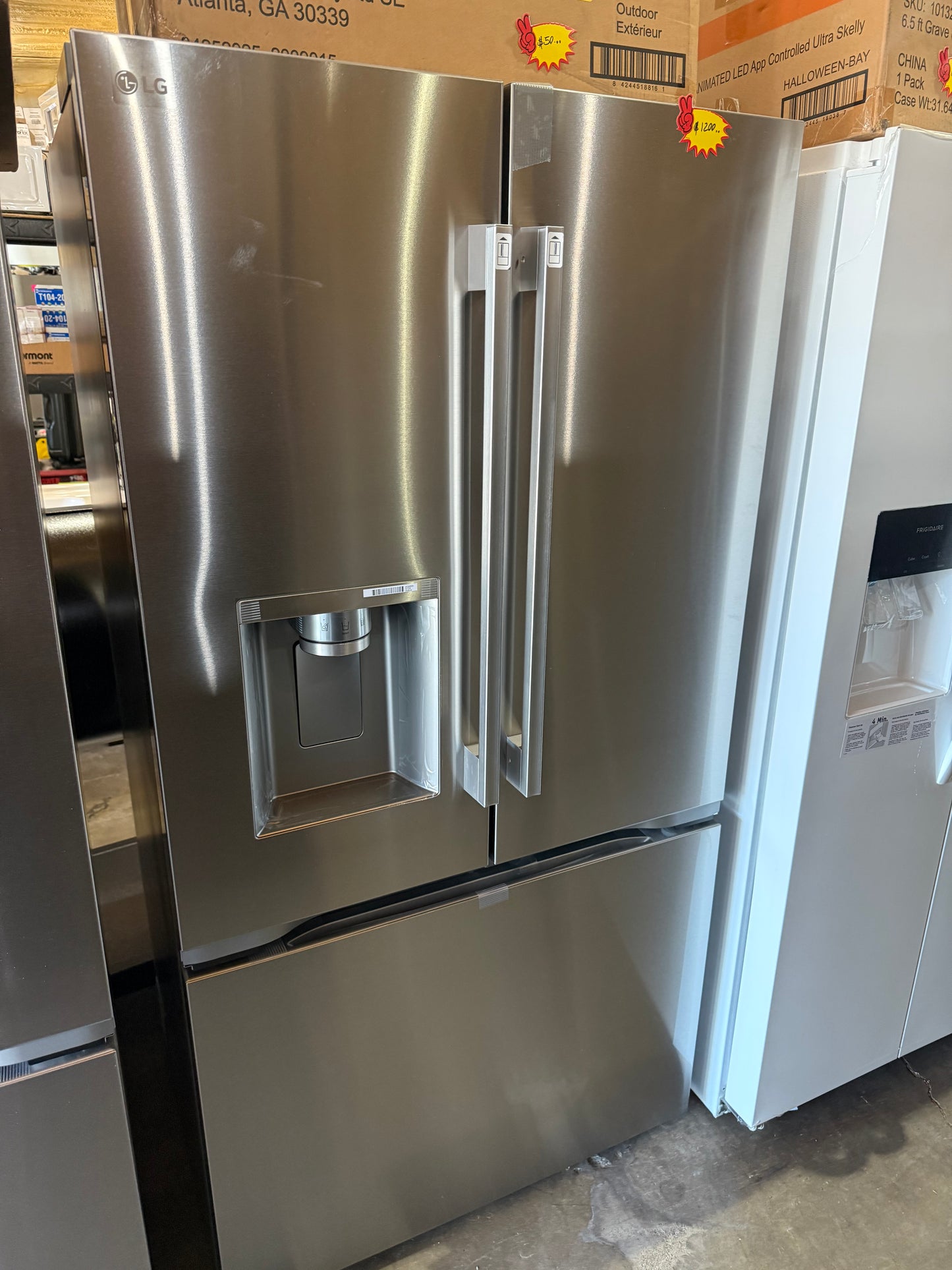 LG
24 cu. ft. Counter Depth MAX Zero Clearance 3-Door French Door Refrigerator with Craft Ice in PrintProof Stainless Steel