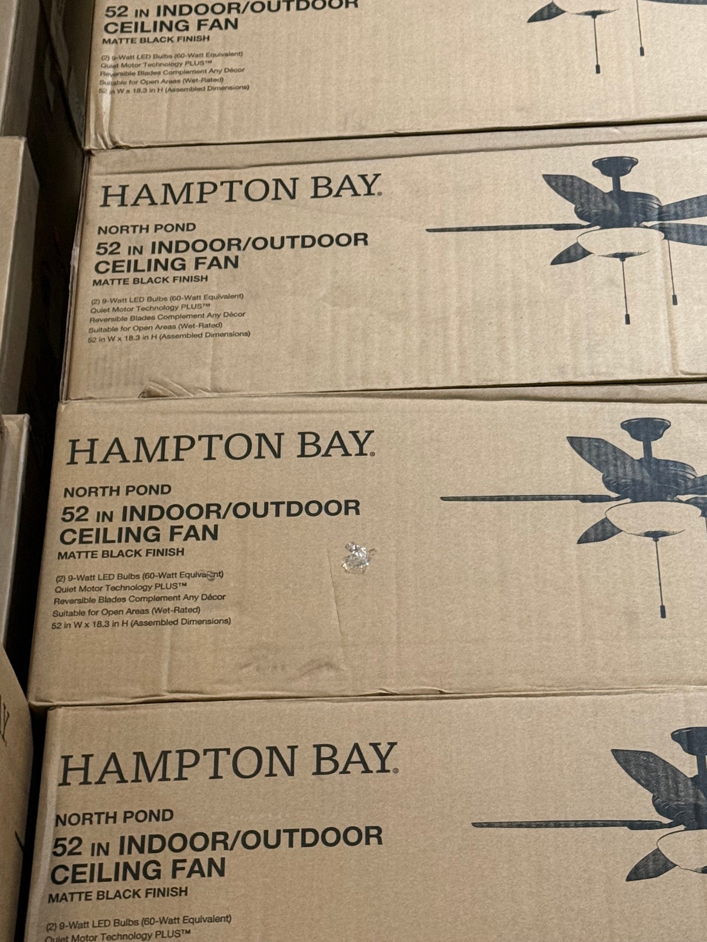 Hampton bay North pond fan 52 in indoor/ outdoor