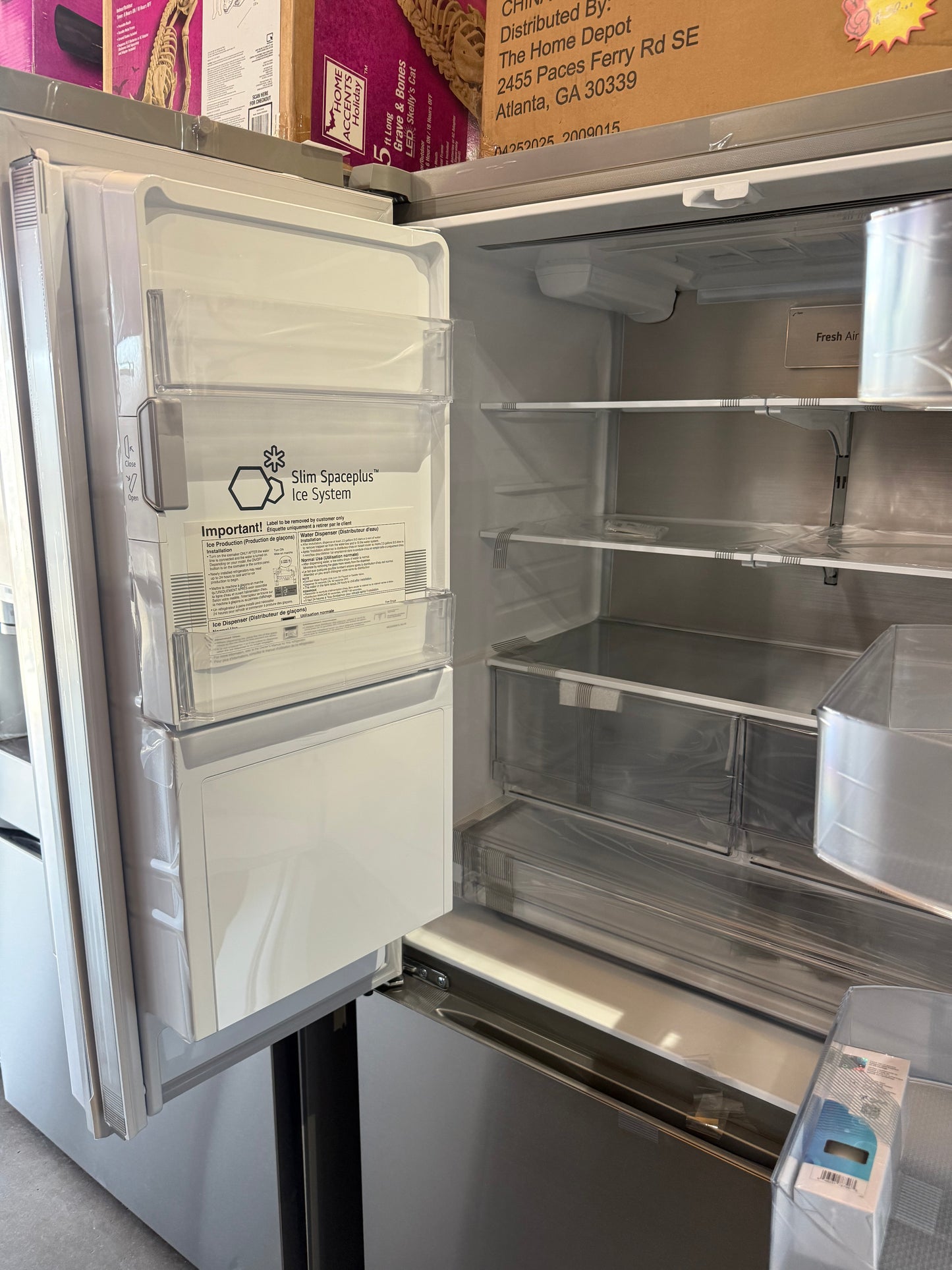 LG
24 cu. ft. Counter Depth MAX Zero Clearance 3-Door French Door Refrigerator with Craft Ice in PrintProof Stainless Steel