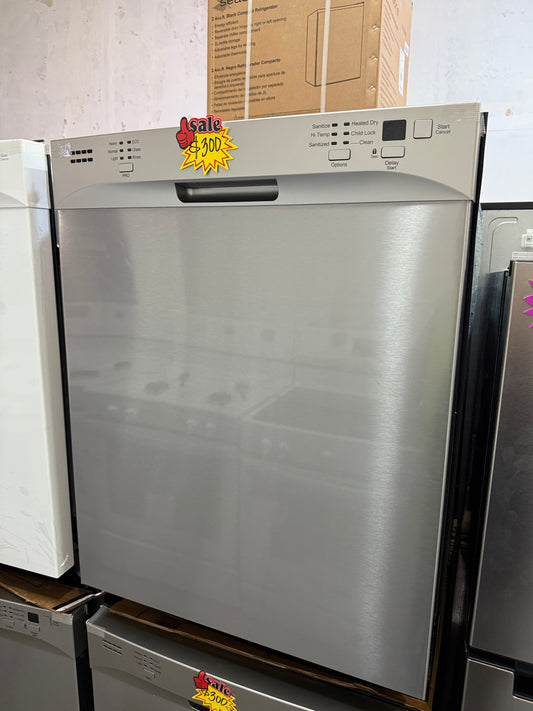 Seasons ENERGY STAR 24in. Front-Control Dishwasher 52 DBA With 2 Racks Stainless Steel Tub, Stainless Steel