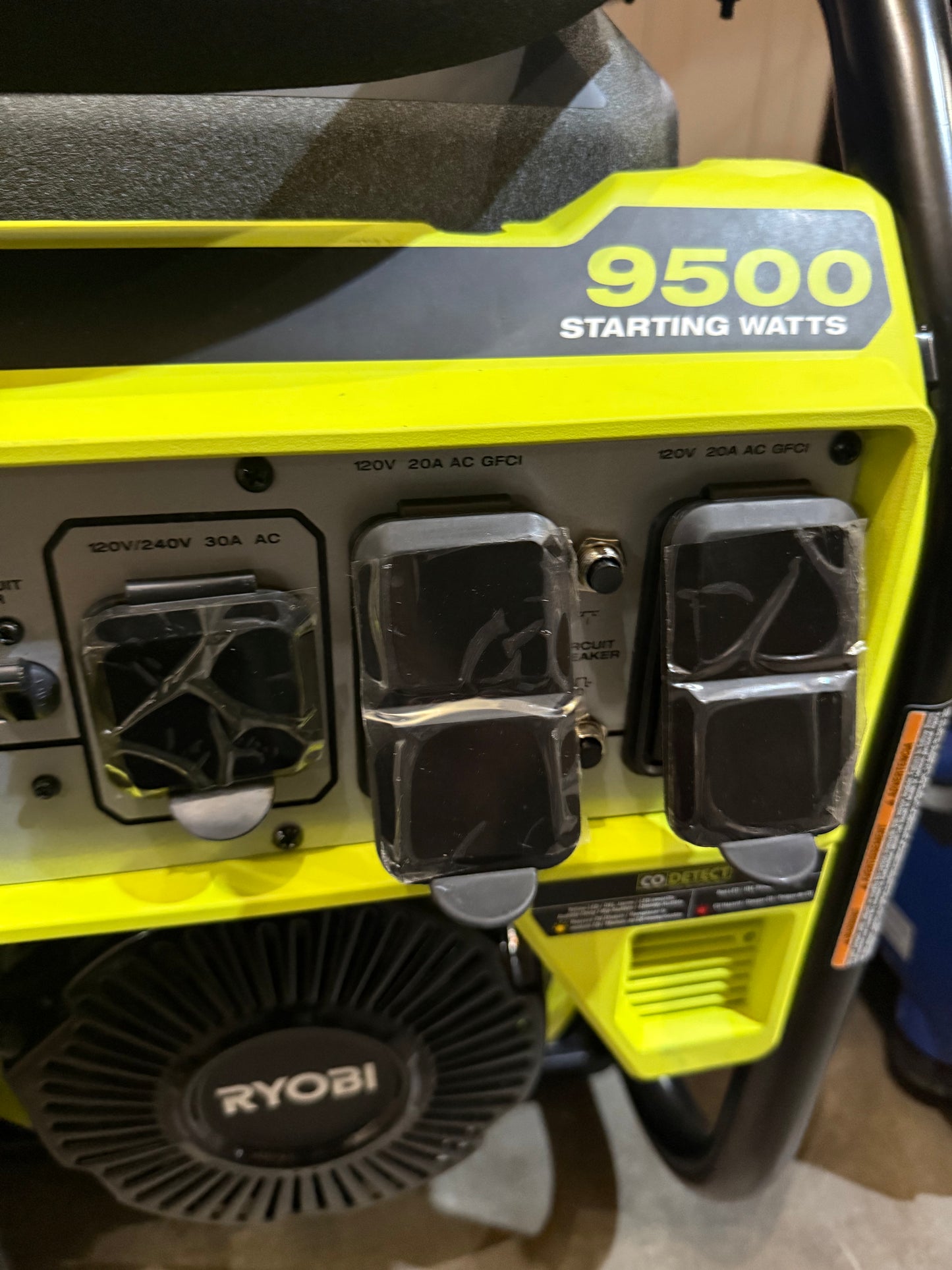 RYOBI
8000-Watt Recoil Start Gasoline Powered Portable Generator with CO Shutdown Sensor