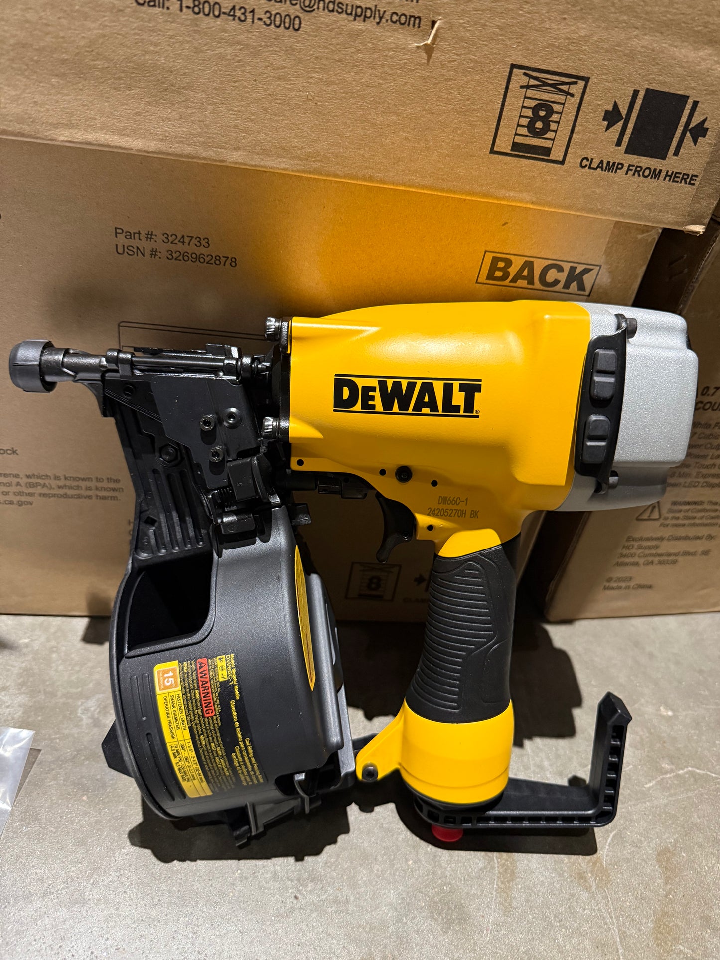 DEWALT
Pneumatic 15-Degree Coil Corded Siding Nailer