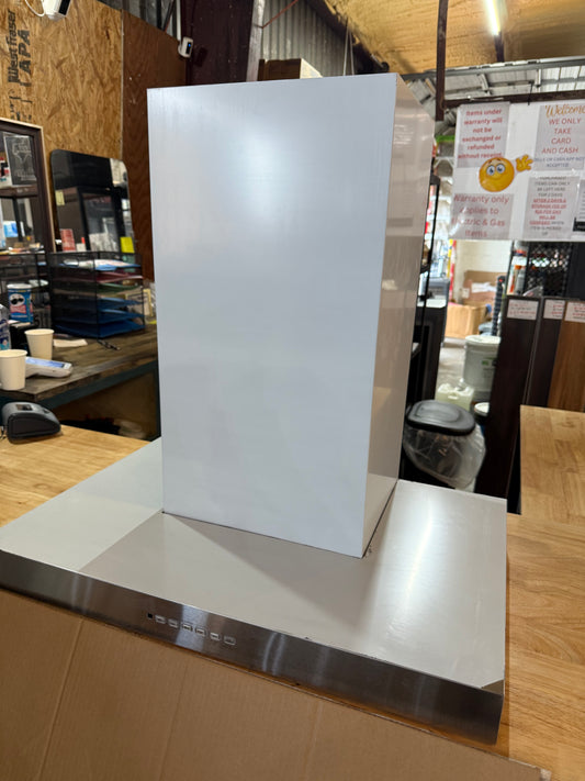 GE 30 inch Convertible 350-CFM Stainless Steel Wall-Mounted Range Hood with Charcoal Filter