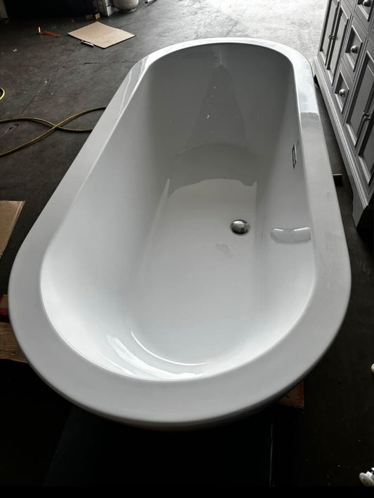 Wyndham Collection
Soho 71.5 in. Acrylic Flatbottom Center Drain Soaking Tub in White