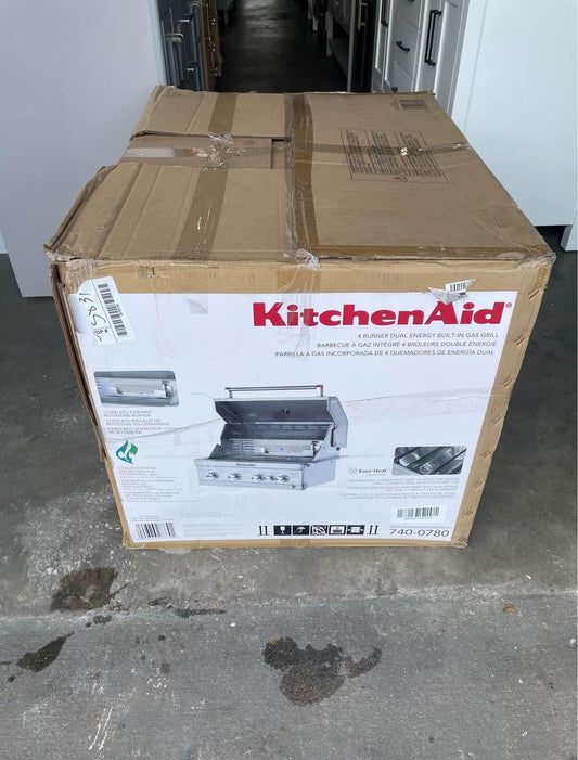 KitchenAid 30-Inch Built-In Propane Gas Grill With Rear Burner - 740-0780