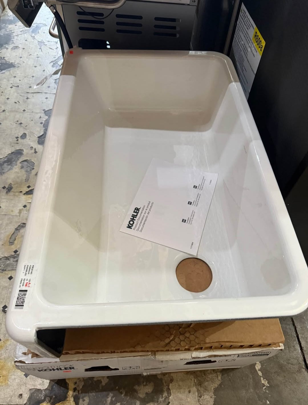 KOHLER
Whitehaven 36 in. Farmhouse/Apron-Front Single Bowl No Gauge Applicable White Cast Iron Kitchen