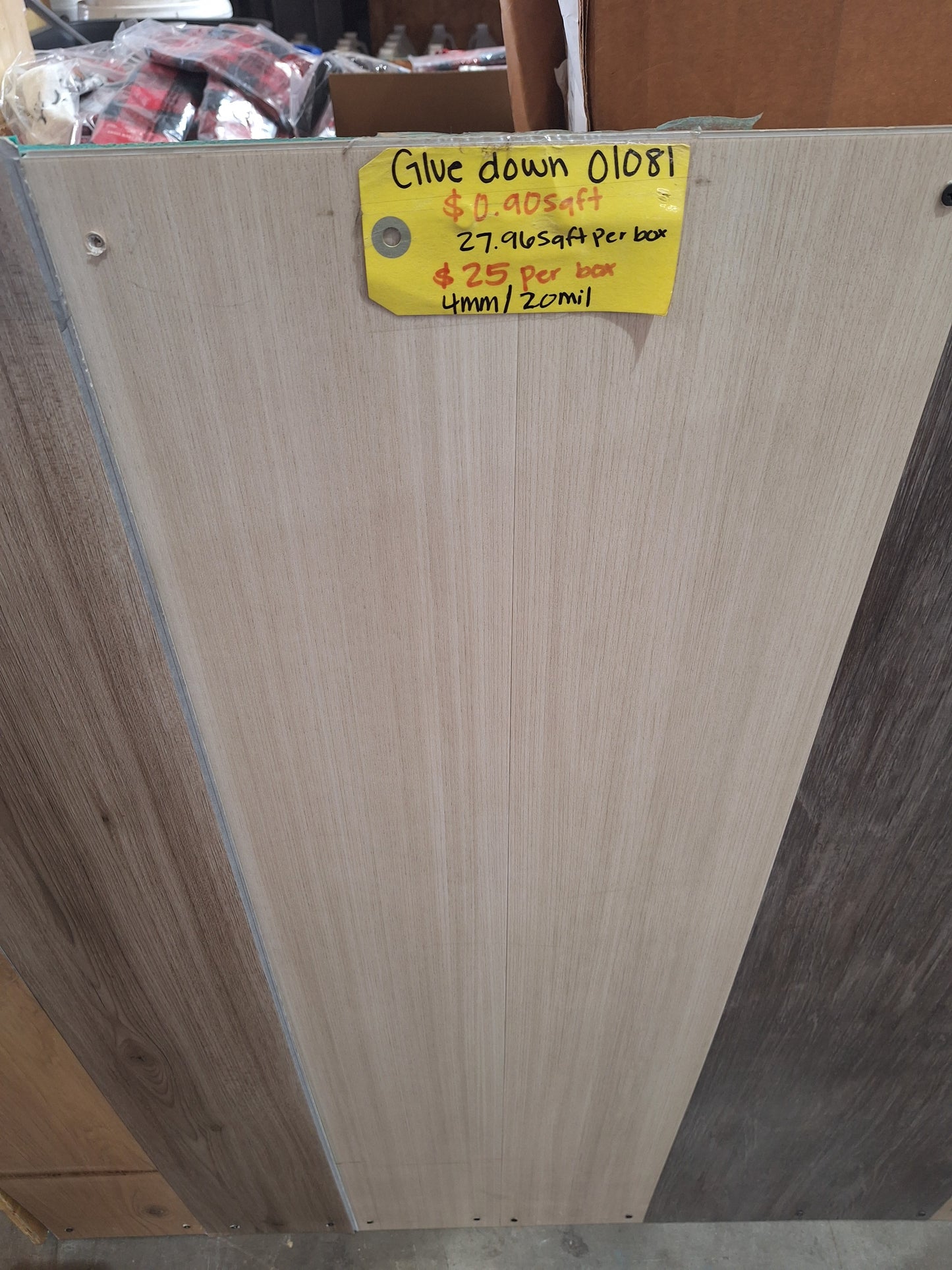 Glue down vynil flooring 4mm/ 20mil
