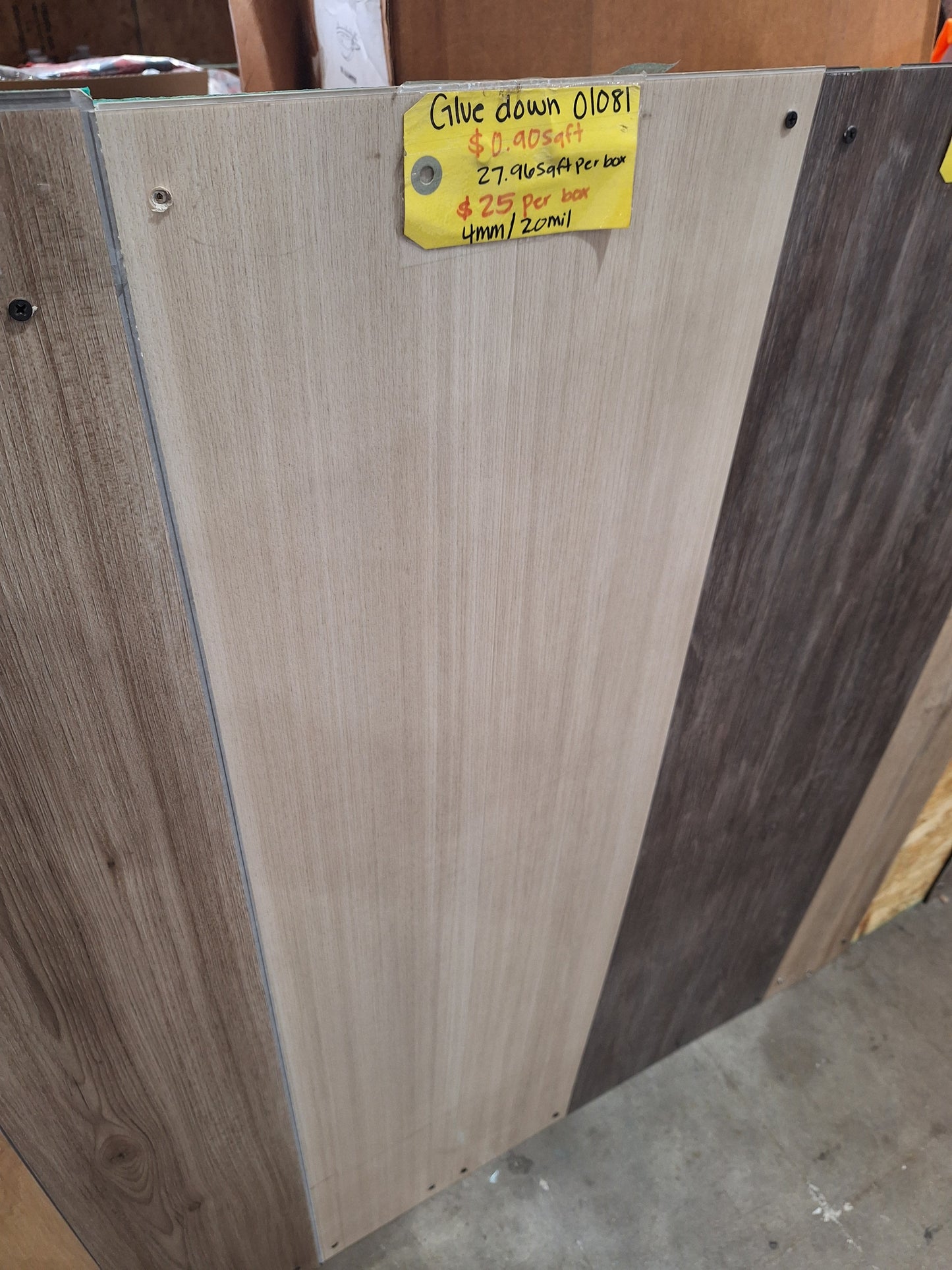 Glue down vynil flooring 4mm/ 20mil