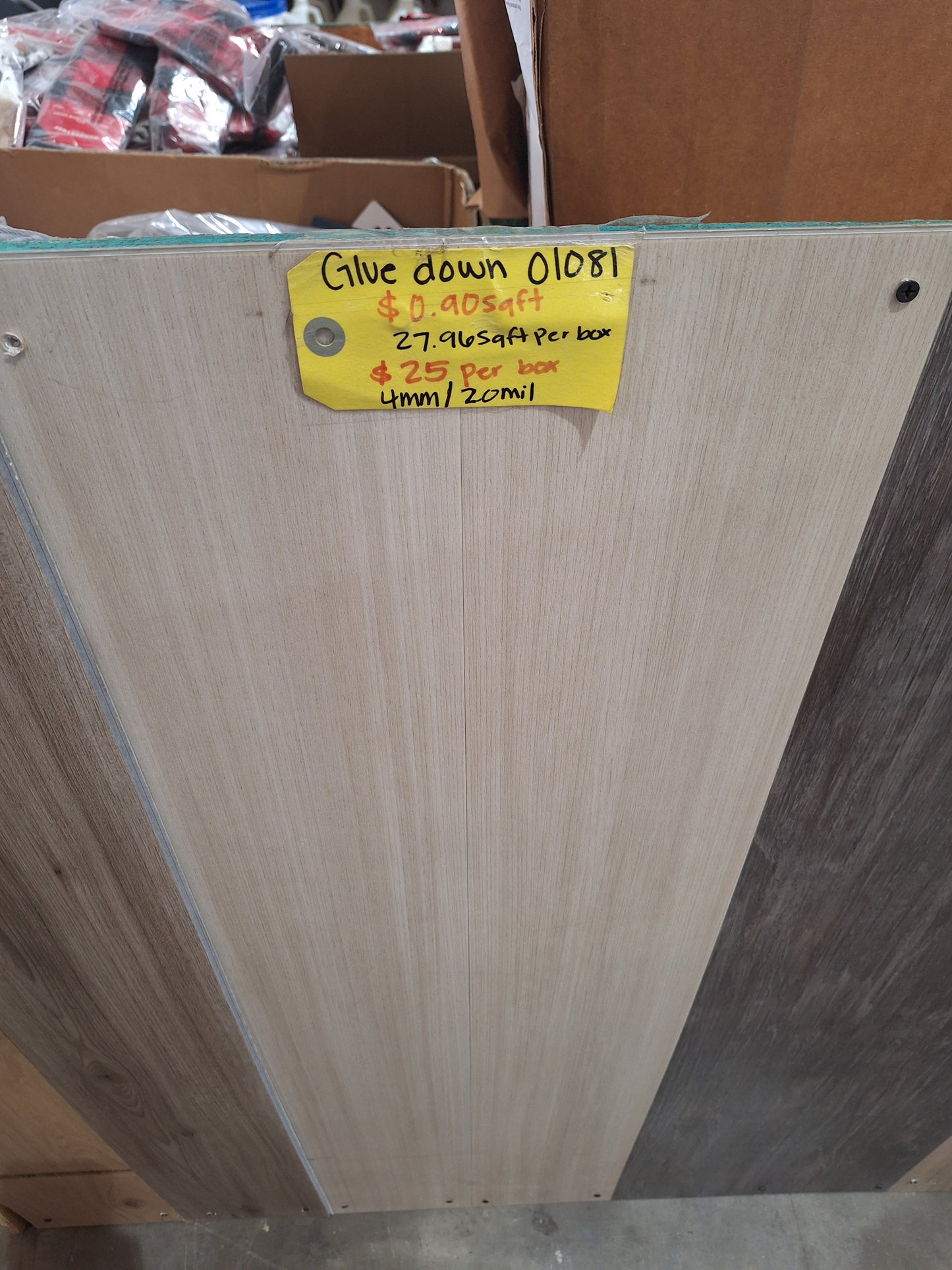 Glue down vynil flooring 4mm/ 20mil