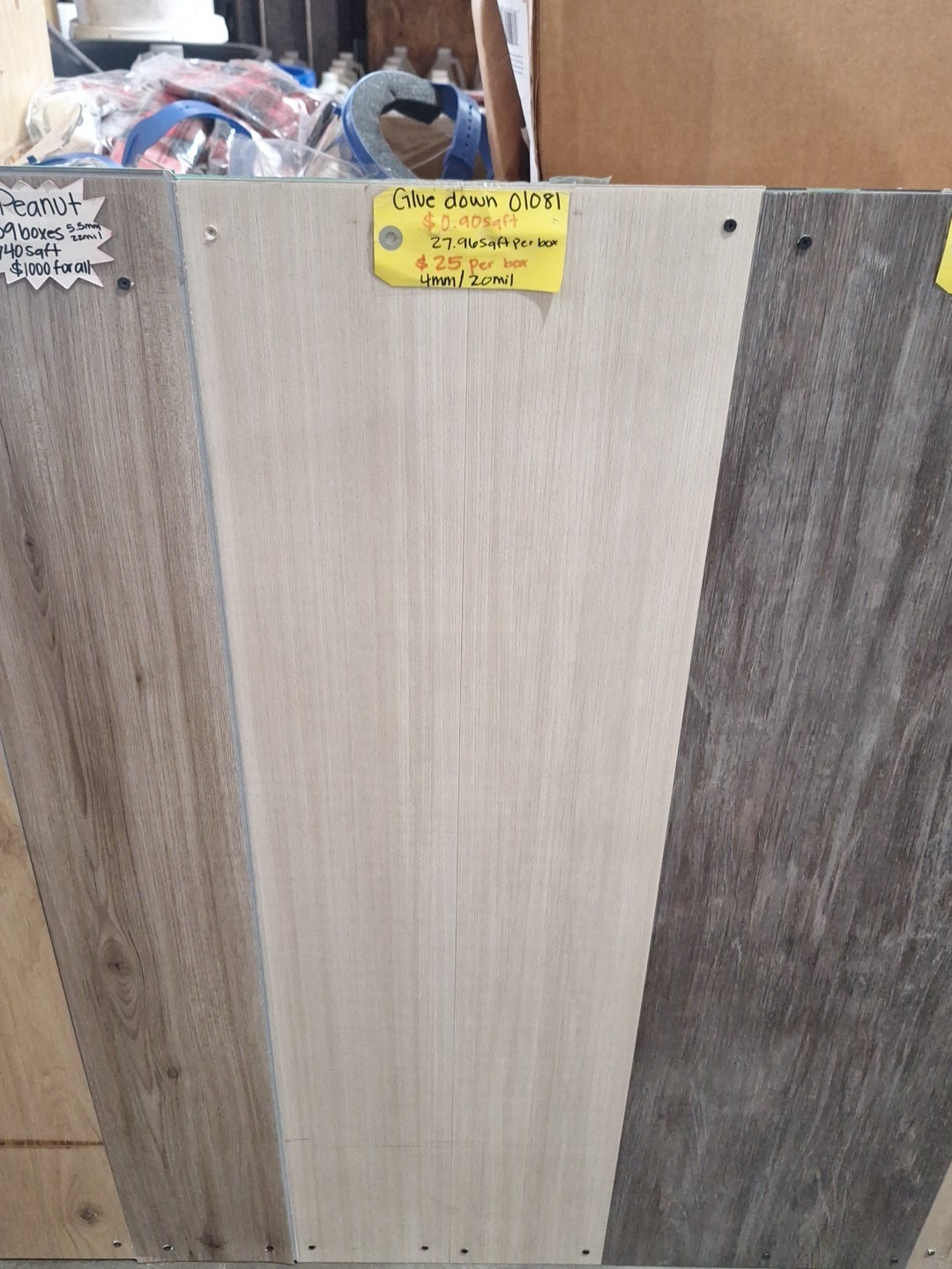 Glue down vynil flooring 4mm/ 20mil