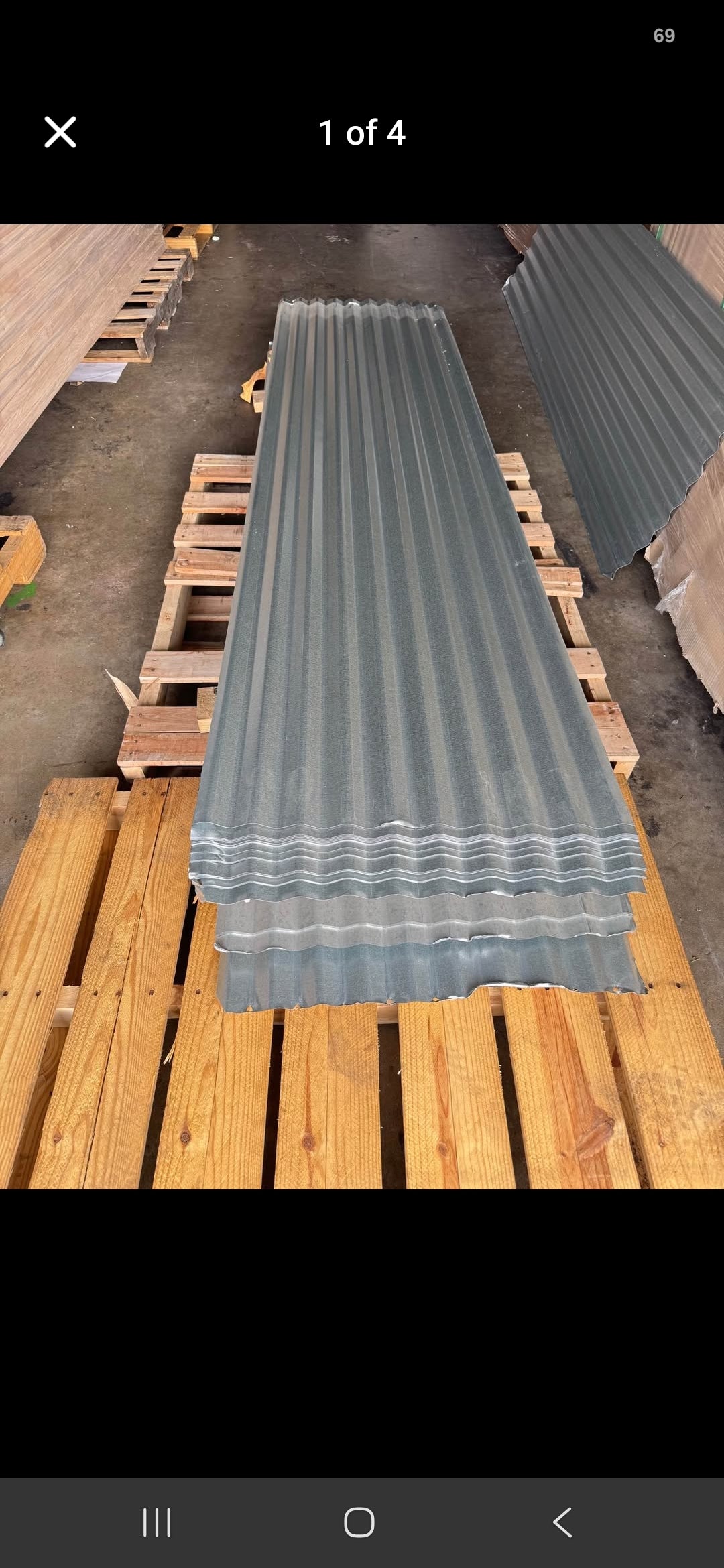 8ftx25in Corrugated Galvanized Steel Roof Panel