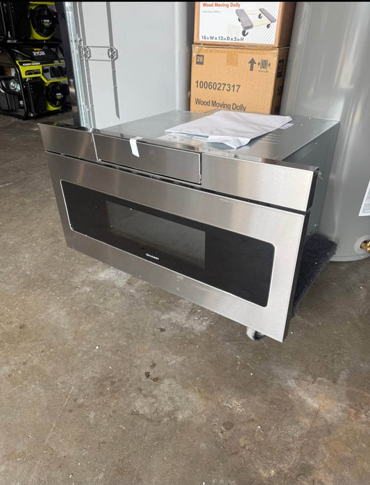 Sharp
30 in. 1.2 cu. ft. Built-In Microwave Drawer with Concealed Controls and Sensor Cooking in Rea